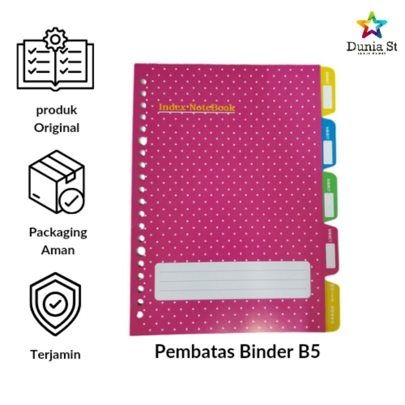 

Pembatas Binder B5