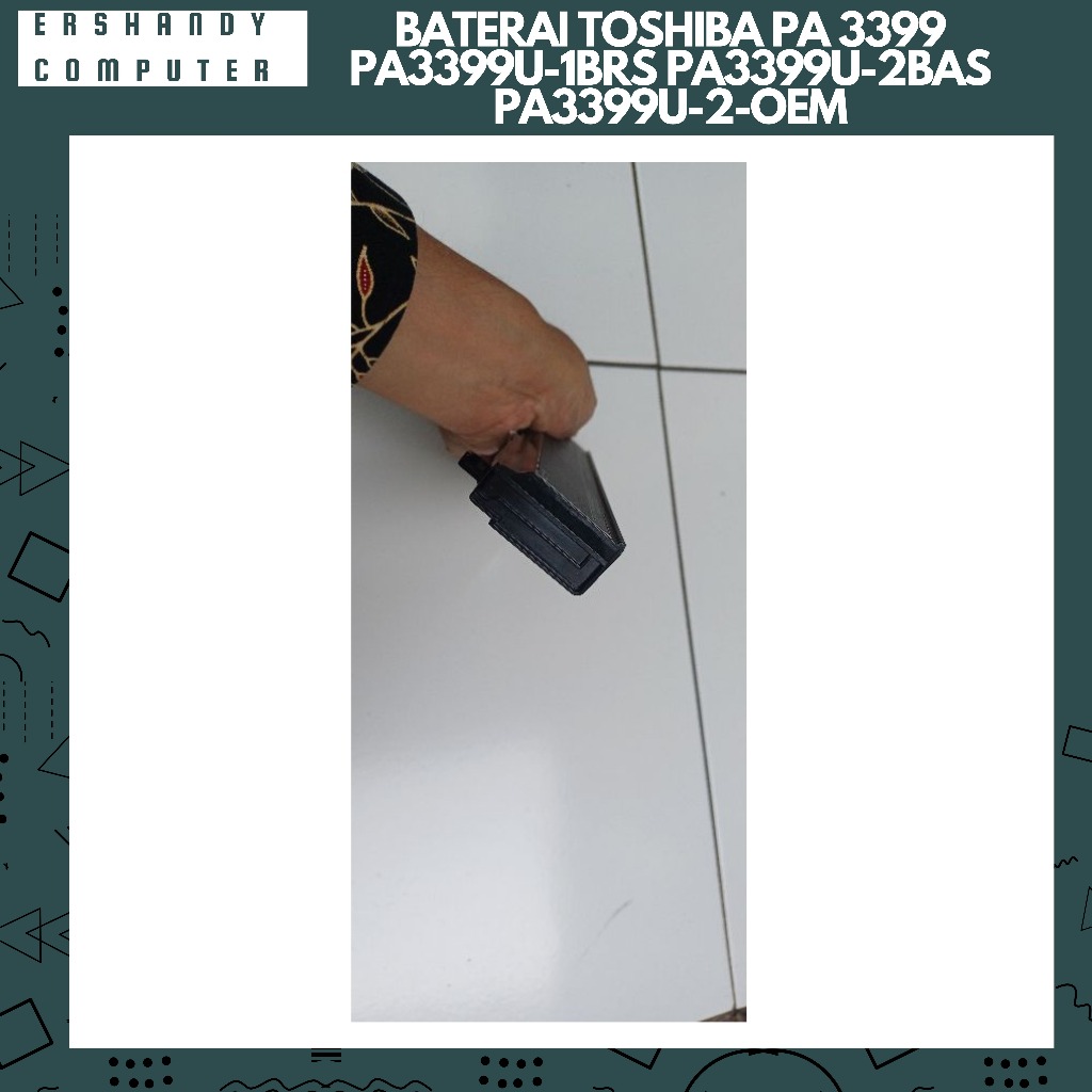 BATERAI LAPTOP TOSHIBA PA 3399 PA3399U-1BRS PA3399U-2BAS PA3399U-2-OEM - ercomp1