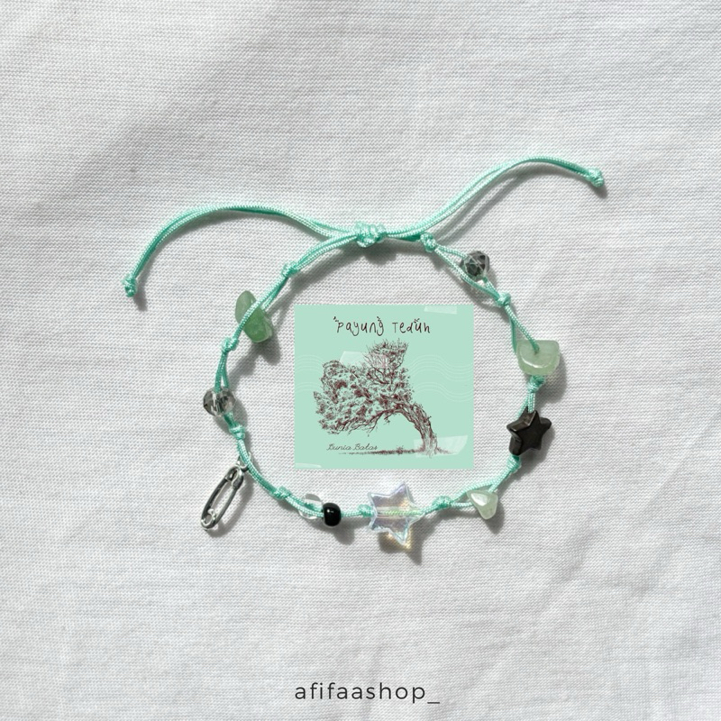 PAYUNG TEDUH BRACELET “Dunia Batas” -Payung Teduh / Gelang Album Payung Teduh / Gelang tali Payung T