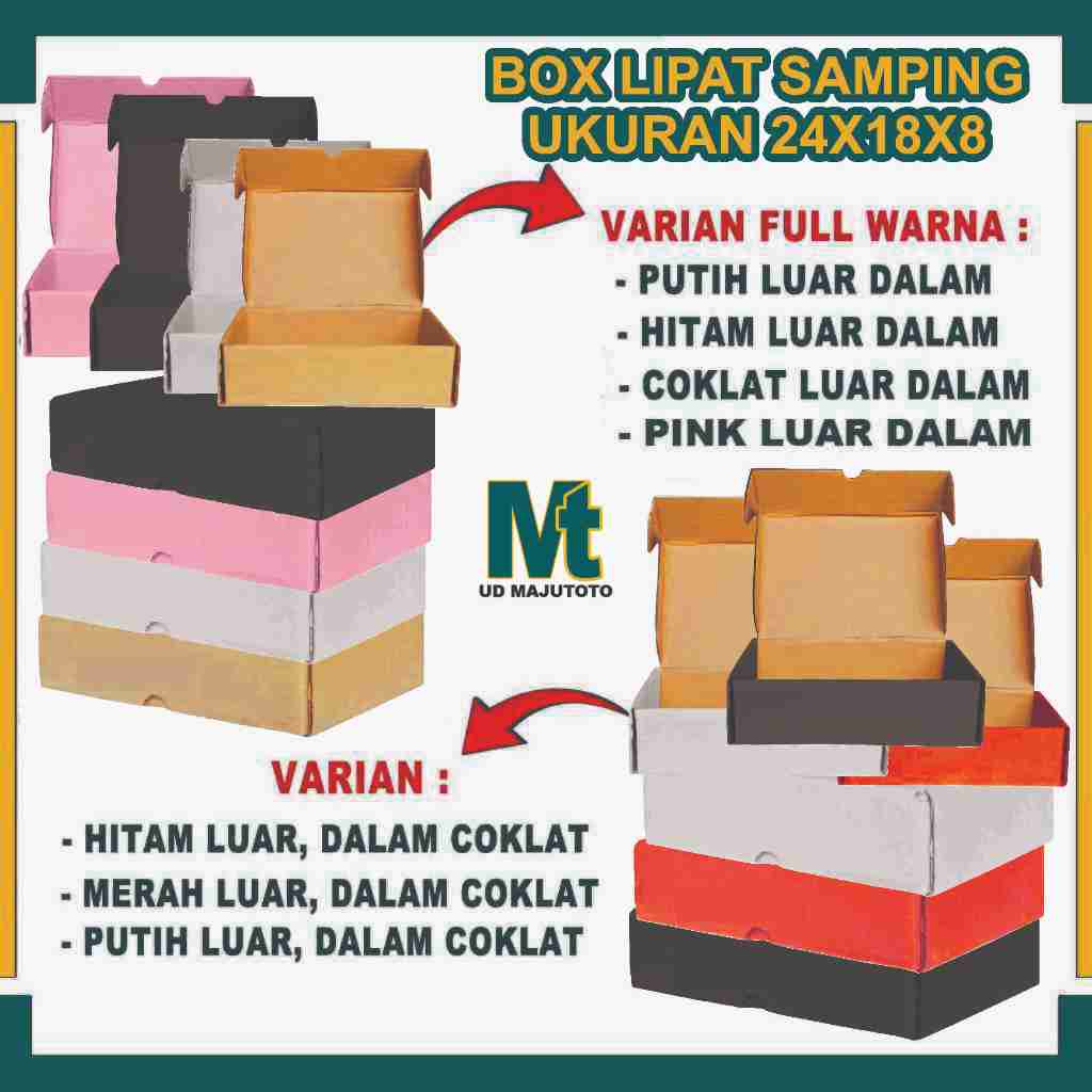 

Box 24x18x8 cm / Box Lipat Samping / Box Sarung / Box Jersey