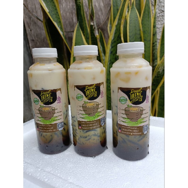 

Dawet Ireng kemasan Botol, lebih praktis dan higienis,,dawet Ireng dengan bahan alami dan fiber creme