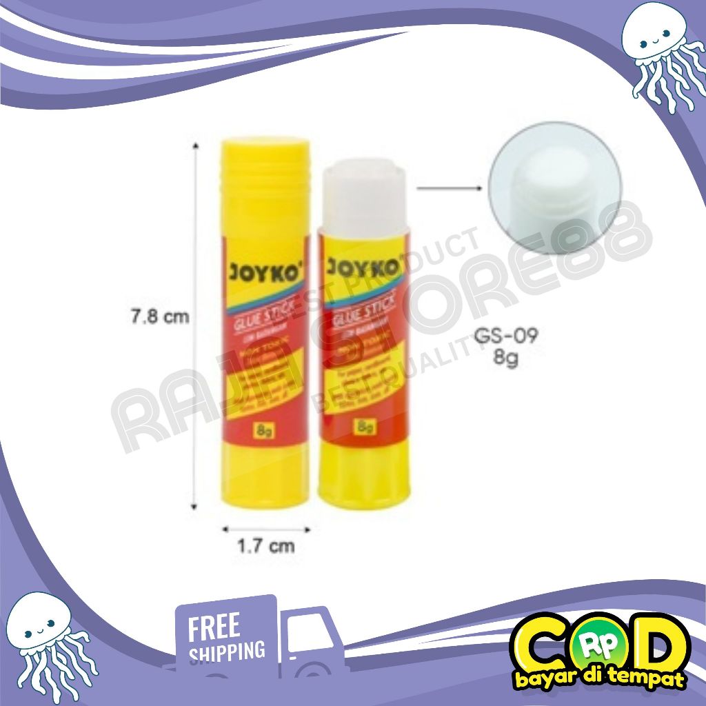 

Lem Stik/Glue Stick Joyko GS-09/8grm ( 1pak/12pcs )