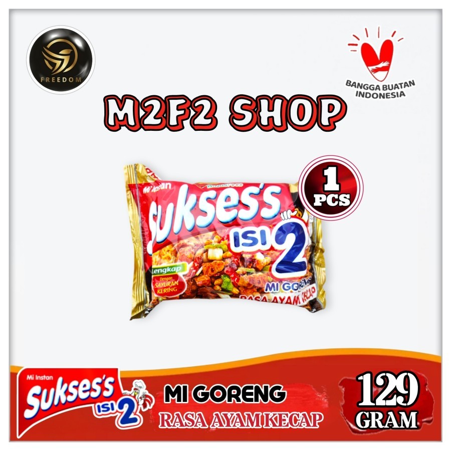

Mie Suksess Isi 2 Instant Goreng Rasa Ayam Kecap | Bag - 129 gr (Kemasan Satuan)