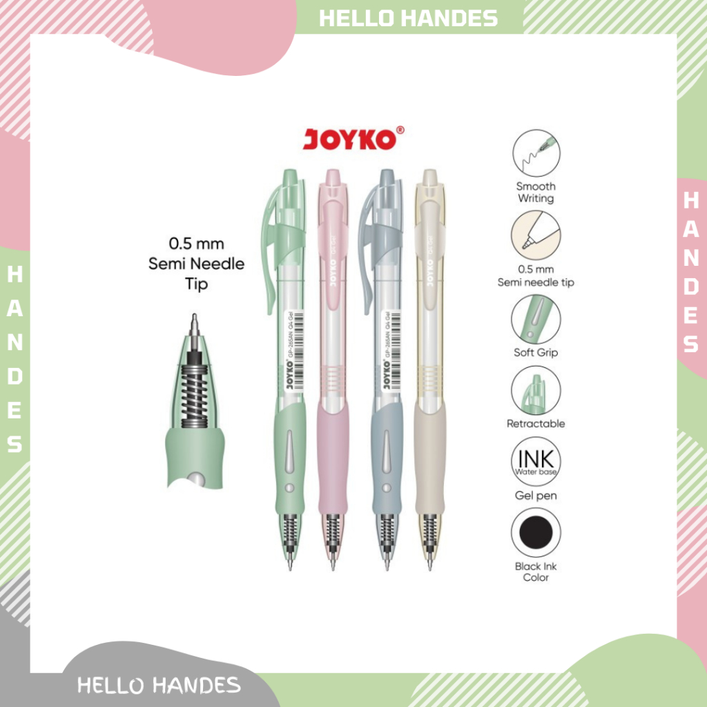 

Gel Pen Pulpen Jel Joyko GP-265AN Q4 Gel 0.5 mm