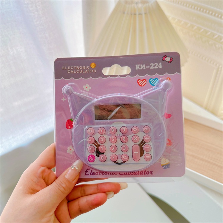 

YUH Kalkulator Sanrio 8 Dit Calculator Kuromi Hello Kitty Cinnamoroll lucu / peralatan sekolah