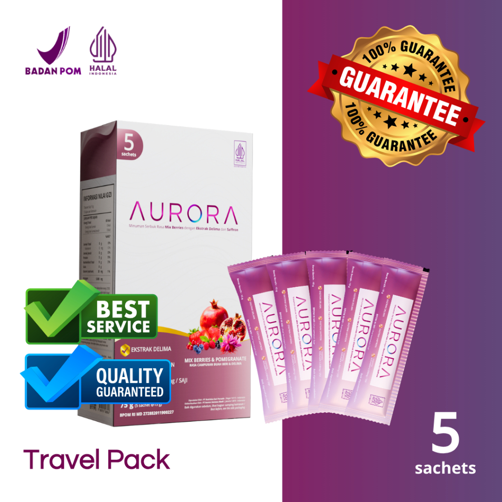 Aurora Saffron Collagen - Travel Pack 5 Sachet