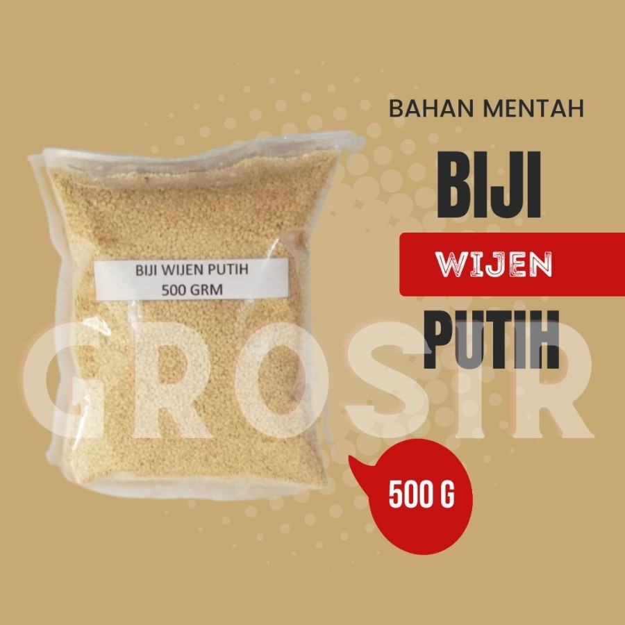 

Wijen Putih White Sesame Seed Bahan Tambahan Pangan 500 Gram