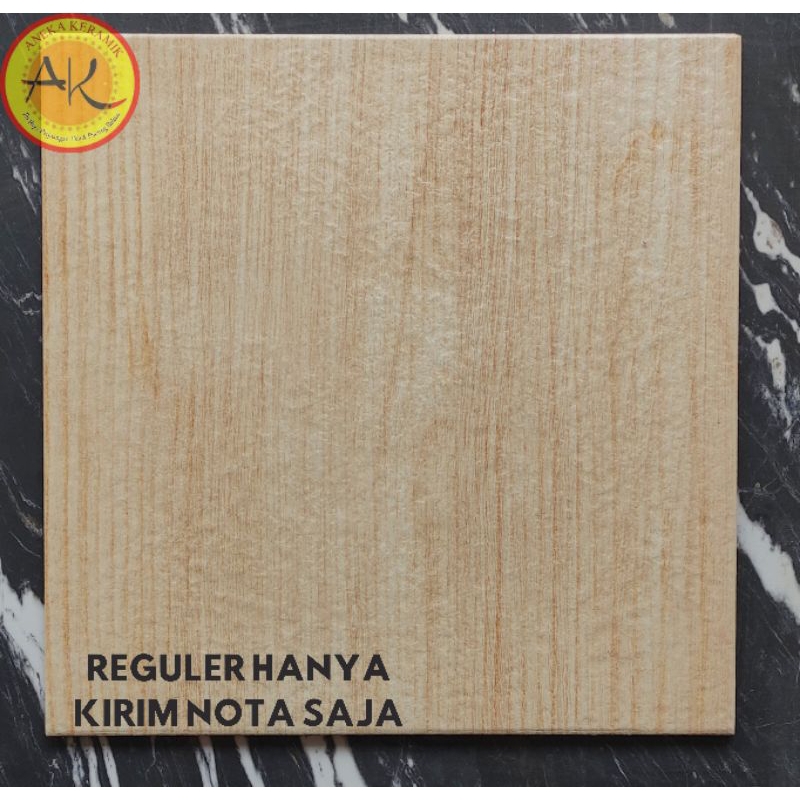 Keramik Lantai Kasar Rustic Teras Garasi Kamar Mandi Motif Serat Kayu 40x40 Dejati Beige