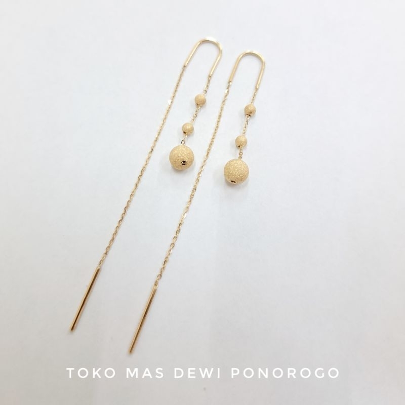 GIWANG NORI VARIASI BOLA PASIRAN Emas Asli Kadar 8K/375% Yellow Gold