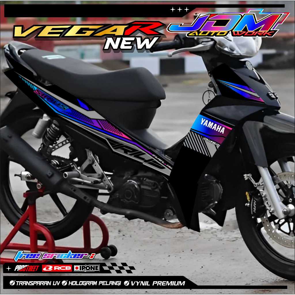 STRIPING VARIASI YAMAHA VEGA R NEW SIRIUS / STICKER LIST MOTOR VEGA R NEW SIRIUS