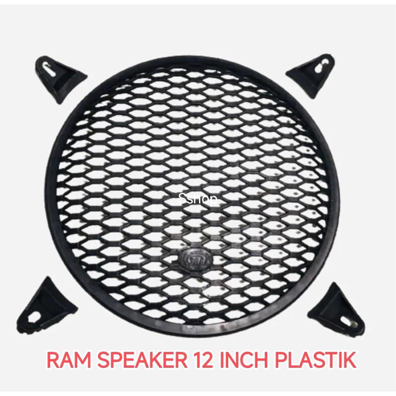 Ram Speaker 12inch Plastik / Penutup speaker 12inci plastik / Jaring spk 12"