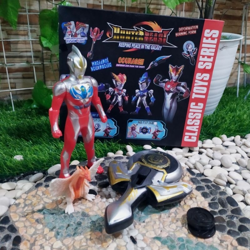 MINIATUR ULTRAMAN ZERO MONSTER SET ANAK EDUKATIF - MAINAN KADO ANAK