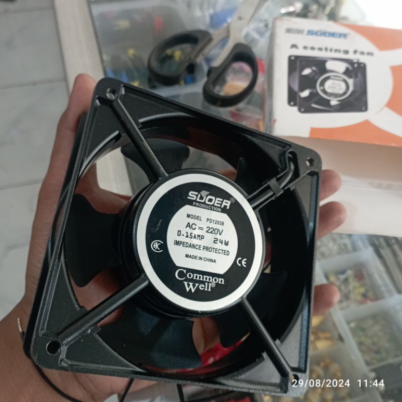 KIPAS POWER AMPLIFIER 12 CM AC 220 VAC FAN AC 220 12CM