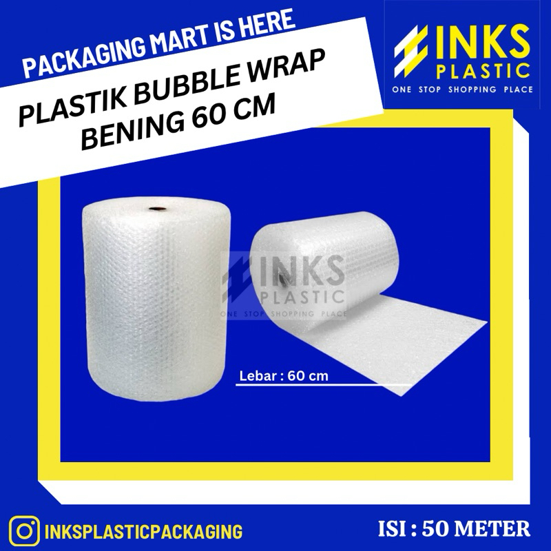 

PLASTIK BUBBLE WRAP 60 CM BUBBLEWRAP PACKING ROLL