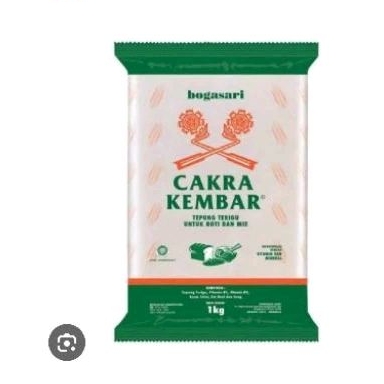 

Tepung Cakra Kembar Polos 1Kg