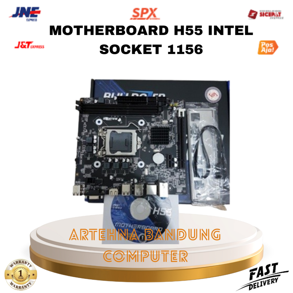 MOTHERBOARD H55 INTEL SOCKET 1156 MURAH MERIAH