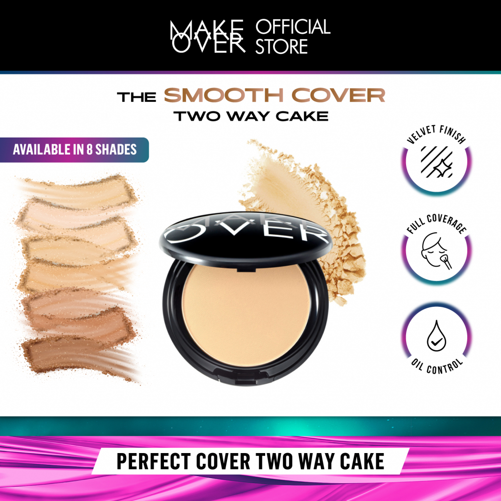 Make Over Perfect Cover Two Way Cake / Bedak Make Over / Make Over Powder