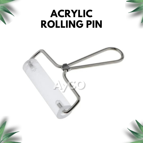 

Acrylic Rolling Pin Transparent Plastic Drum Diy / Roller Clay