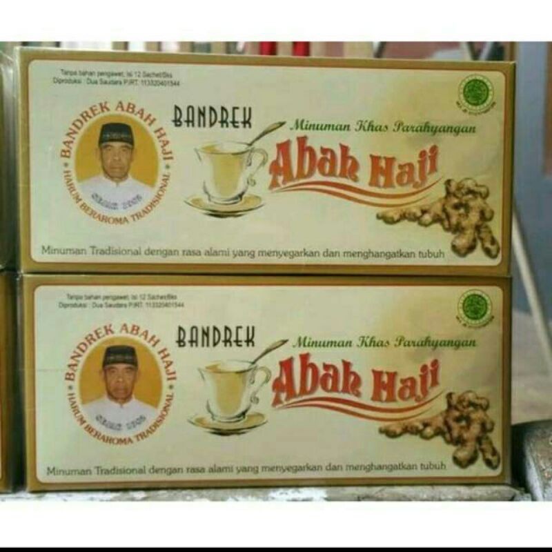 

bandrek Abah haji Ciwidey minuman khas Parahyangan isi@12 sachet.