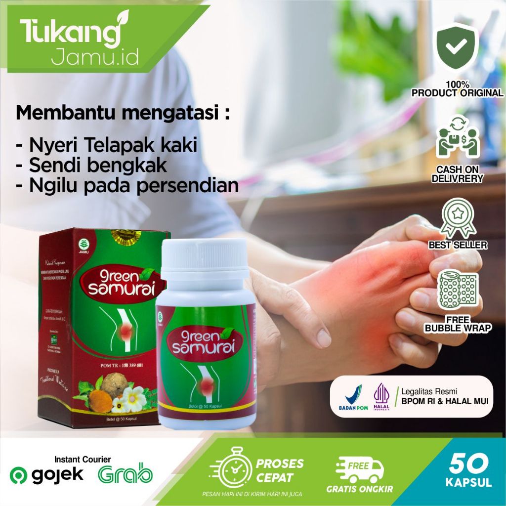 

Obat herbal Asam Urat 100% Herbal Green Samurai