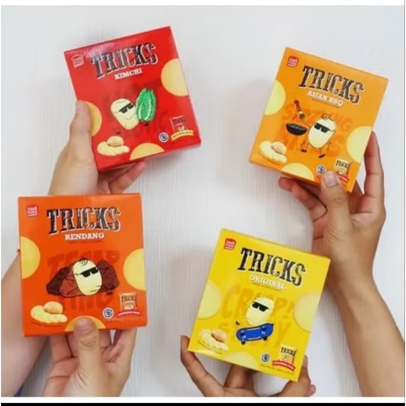 

Snack Tricks Potato Perkotak Isi 10 Sachet x 12 Gram