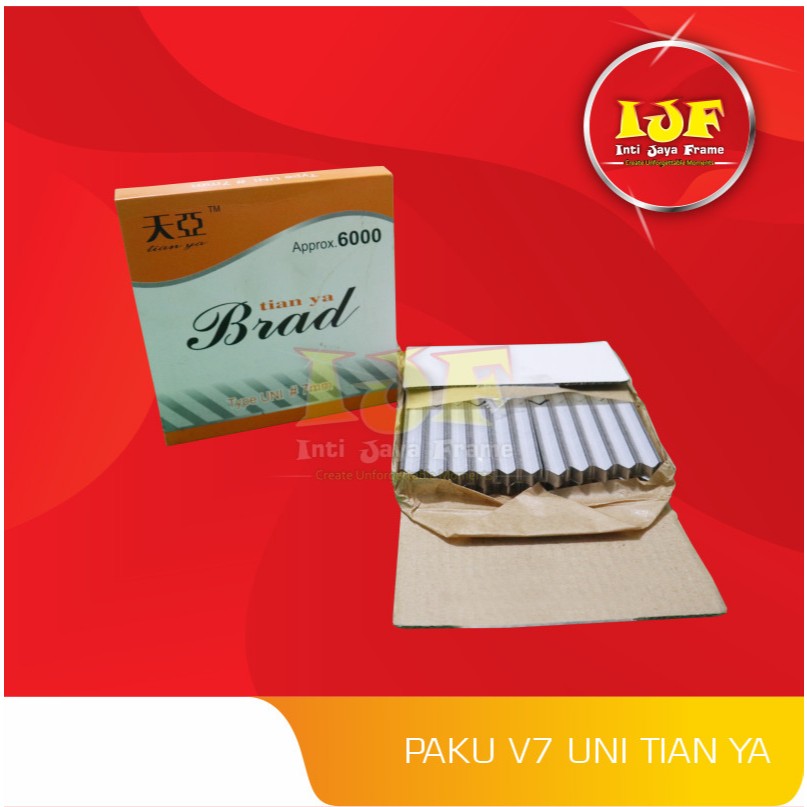 PAKU JOINT V 7 UNI TIAN YA / PAKU V 7MM / PAKU SUDUT BINGKAI