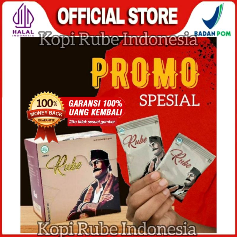 

TERLARIS! RUBE Kopi HERBAL Coffee Nikmat Halal Kopi Rube Asli Multivitamin Original BPOM 1 Box Isi 5 Sachet