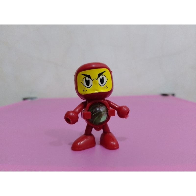 Figure B-DAMAN / BOMBERMAN RED Junk A Murah Retro Vintage Rare Koleksi Mainan Anak Anak Nostalgia Ja