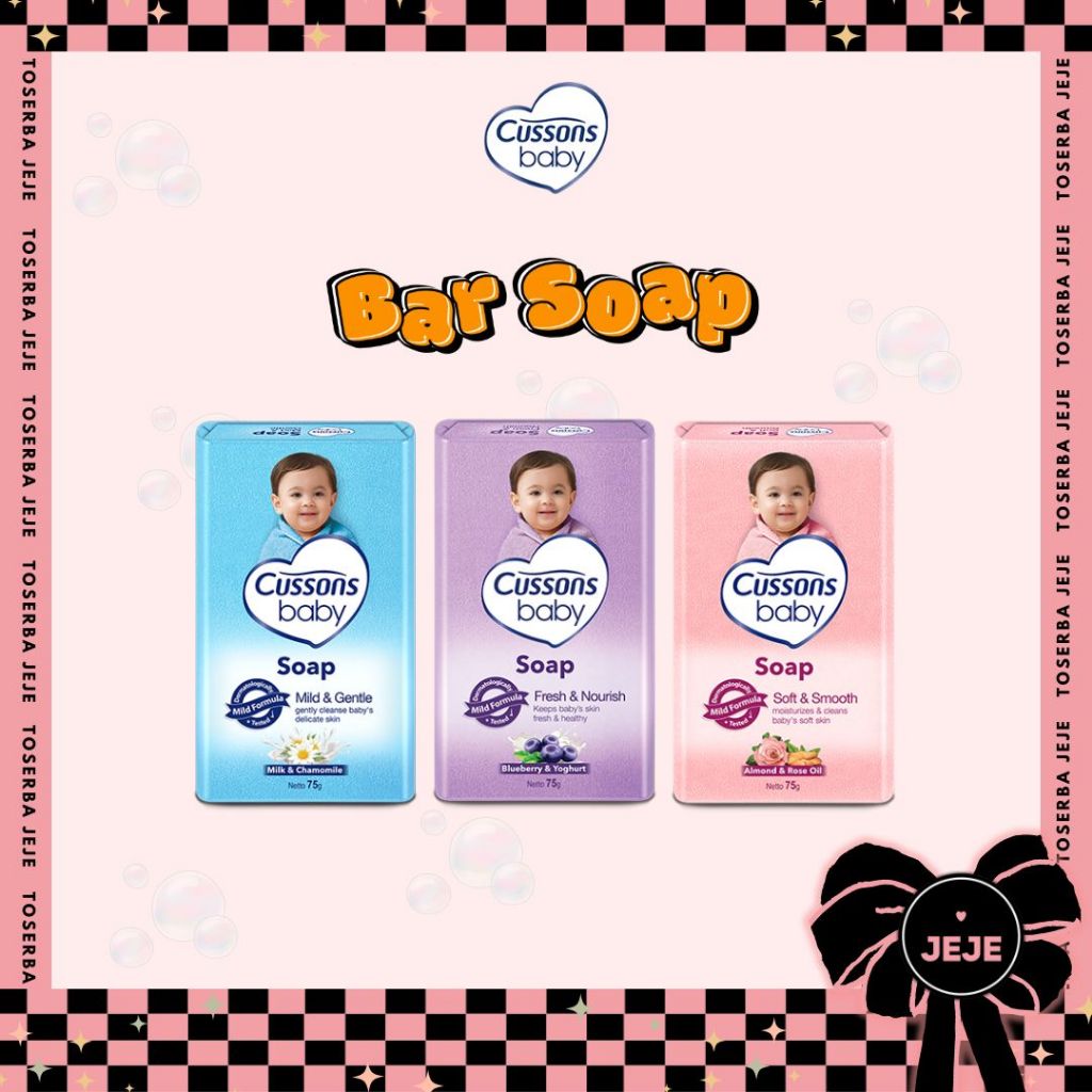 Cussons Baby Bar Soap 60gr / 85gr | Sabun Batang Bayi Cusson