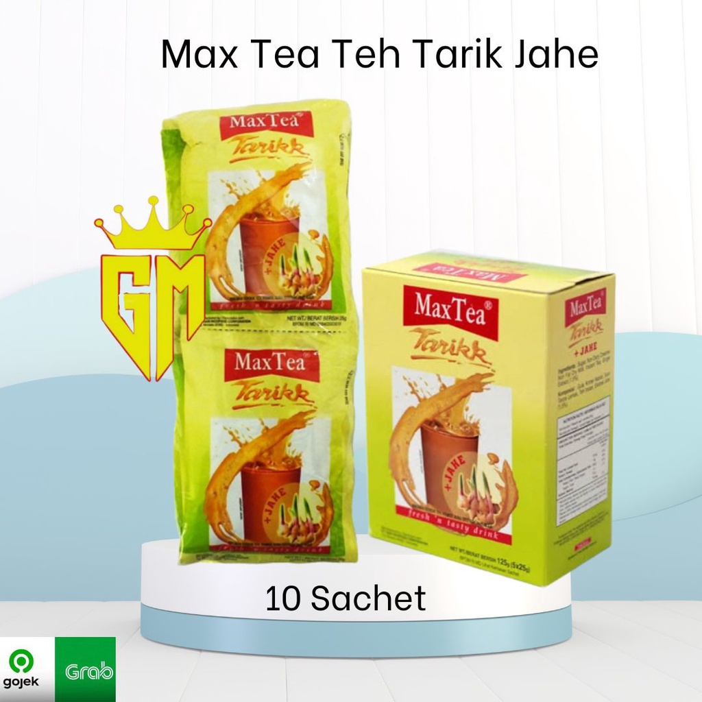 

Teh Kemasan / Max Tea Teh Tarik Jahe Isi 10 Sachet / Halal