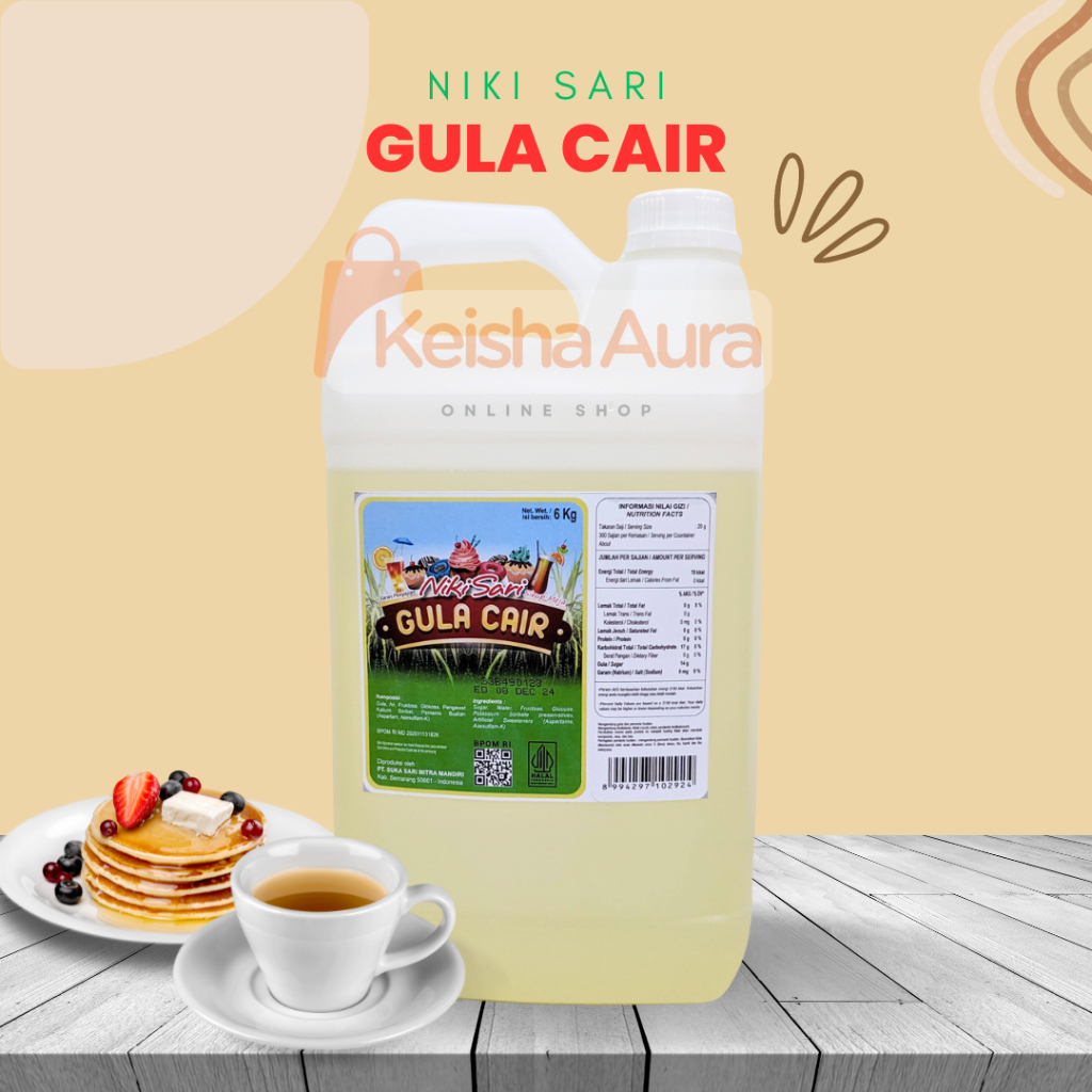 

NIKI SARI GULA CAIR kemasan Jerigen 6 Kg