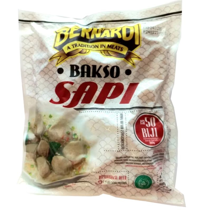 

BERNARDI BAKSO SAPI 360GR ISI 50PCS