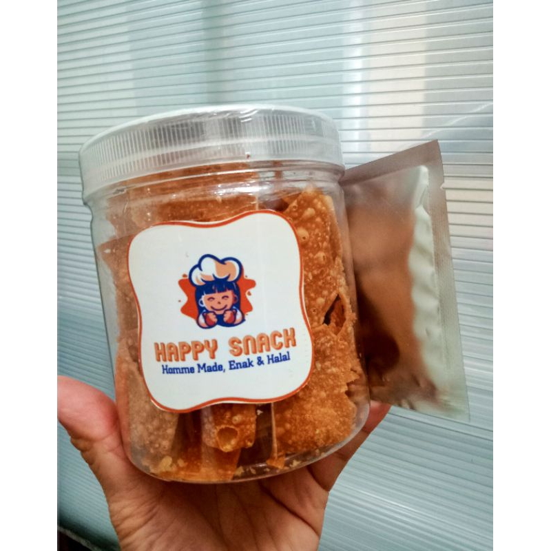 

Happy Snack, Home-Made Pangsit Goreng Renyah + Sambal Bangkok. isi 500ml