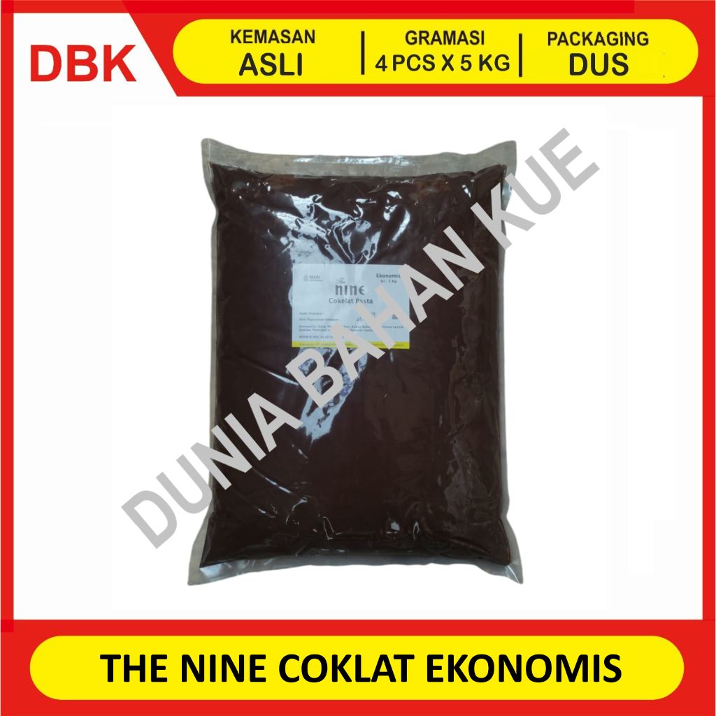 

THE NINE SELAI COKELAT PASTA FILLING EKONOMIS 5 KG - 1 CTN 4 PCS