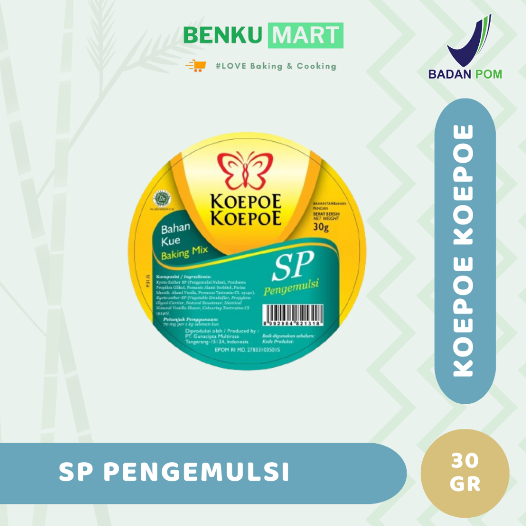 

SP Koepoe Koepoe 30 gr | Pengembang / Pengemulsi Kue