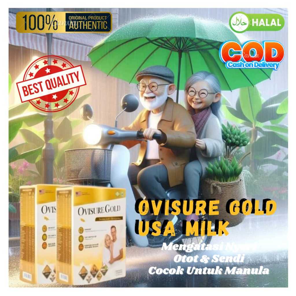 

TERLARIS OVISURE GOLD MILK USA SUSU UNTUK TULANG DAN SENDI AMAN UNTUK MANULA 100% ORIGINAL