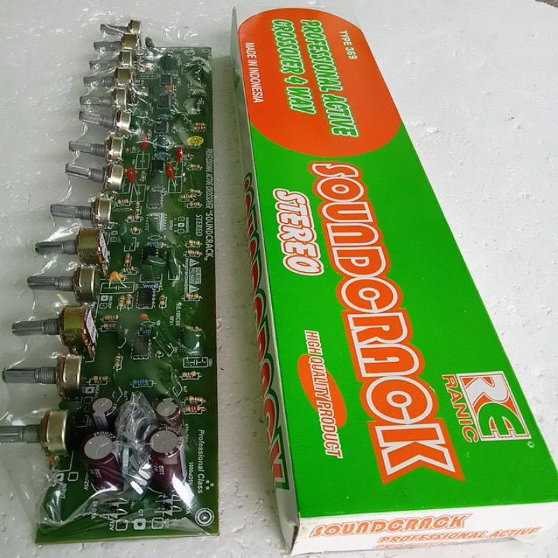 KIT CROSSOVER AKTIF 4 WAY STEREO SUBWOOFER RANIC 369 CROSOVER KROSOVER AKTIF SUB WOOFER ASLI