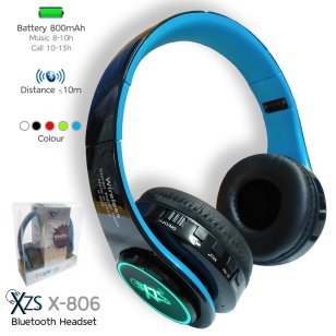 BLUETOOTH HEADPHONE XZS X-806 BATERAI BISA 13 JAM NONSTOP
