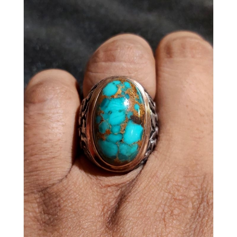 HQ NATURAL TURQUOISE - PIRUS PERSIA-IRAN-HUBEI-XINJIANG-GRADASI OPEN-DWI WARNA-MULTICOLOR-TOSKA HIJA