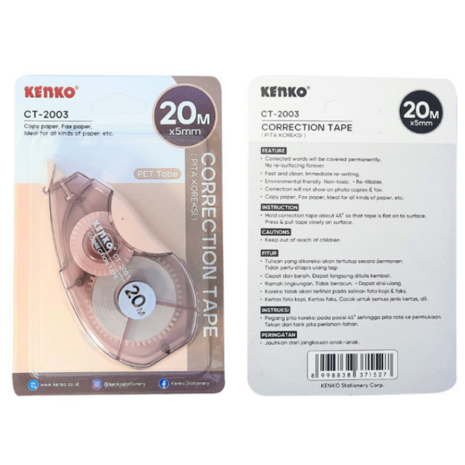 

Correction Tape Kenko CT-2003 / Tipe X Pita