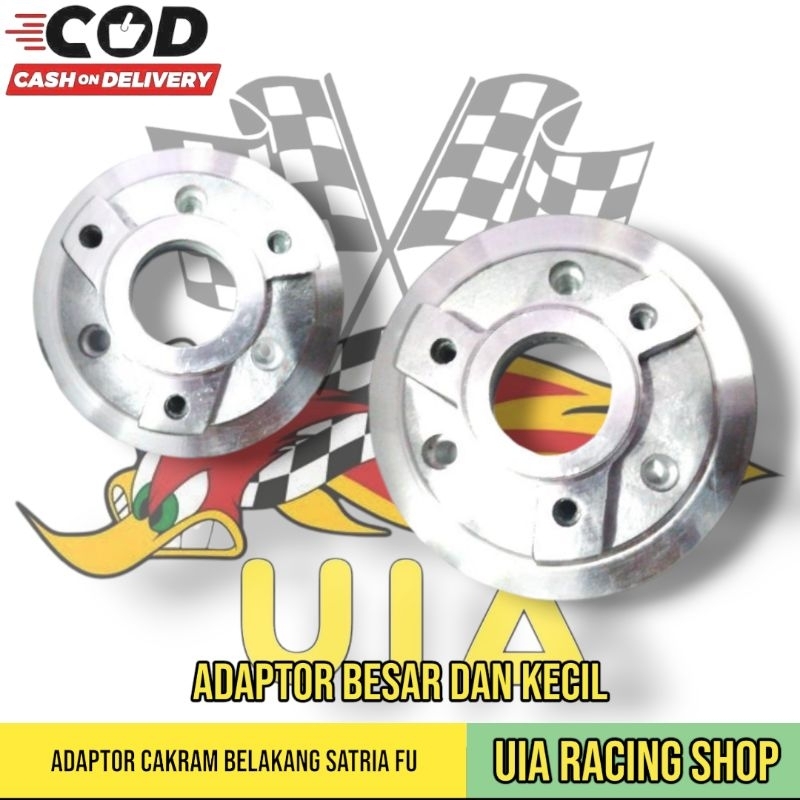 Adaptor Cakram Belakang Satria FU Plendes Cakram Satria FU TRG Varian Tromol Kecil dan Tromol Besar