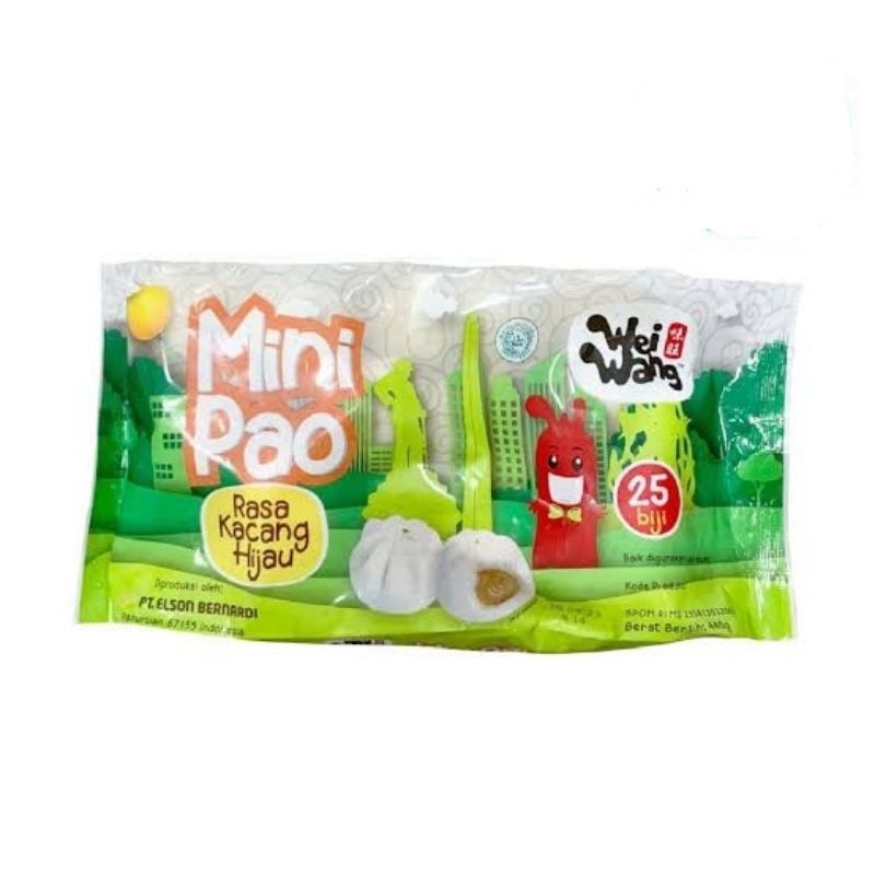

weiwang minipao rasa kacang hijau isi 25
