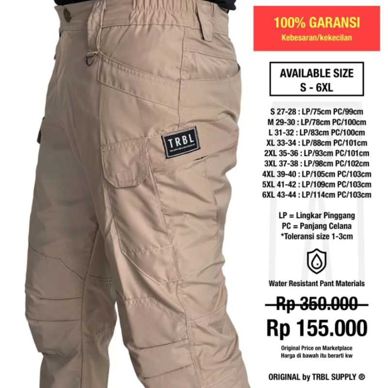 Celana Tactical Cargo Panjang Original Quickdry Anti Air