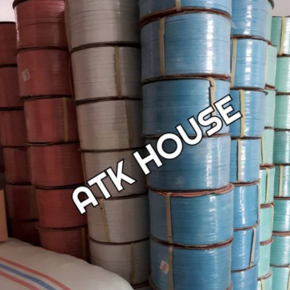 HJ6 Tali Strapping Straping Band Warna 15mm Merah Biru Hijau Hitam PutihTali PackingTali Klem Klam