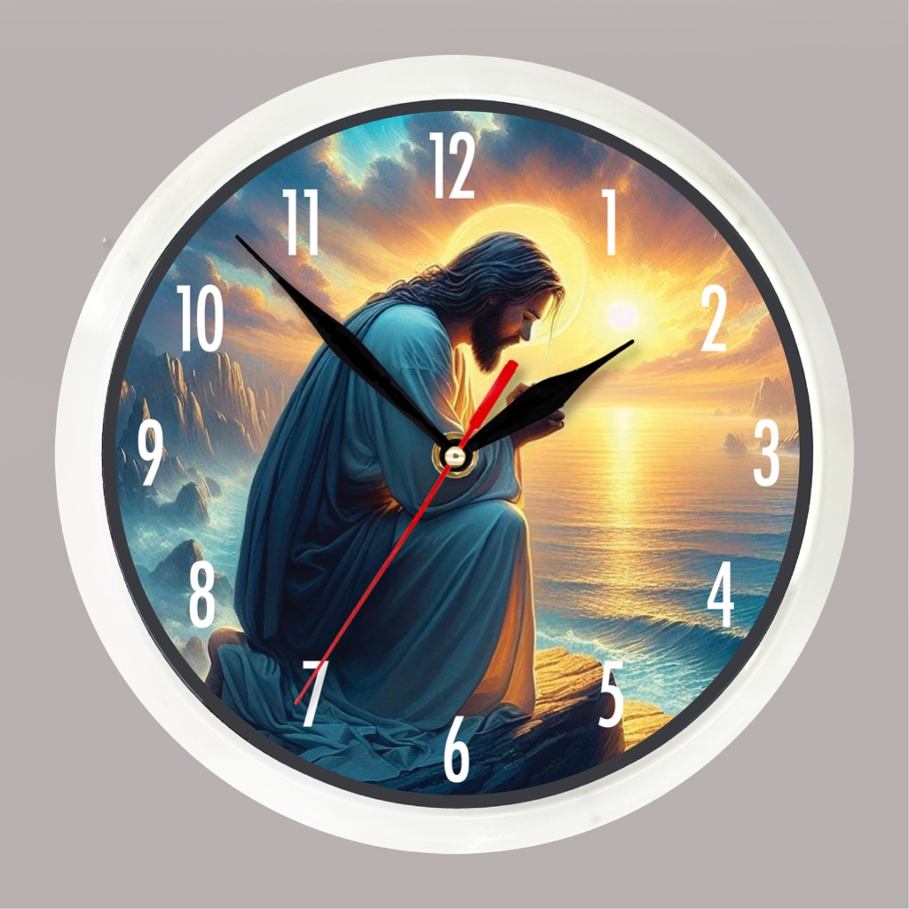 Jam Dinding Trendy Gambar Yesus 02