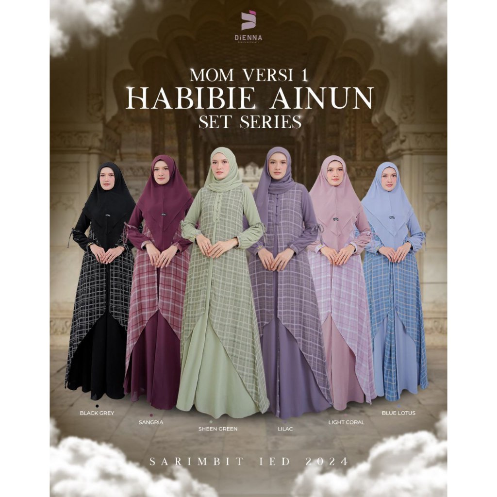 DIENNA AINUN SERIES DRESS ONLY-  DRESS COUPLE DESAWASA - DRESS PREMIUM