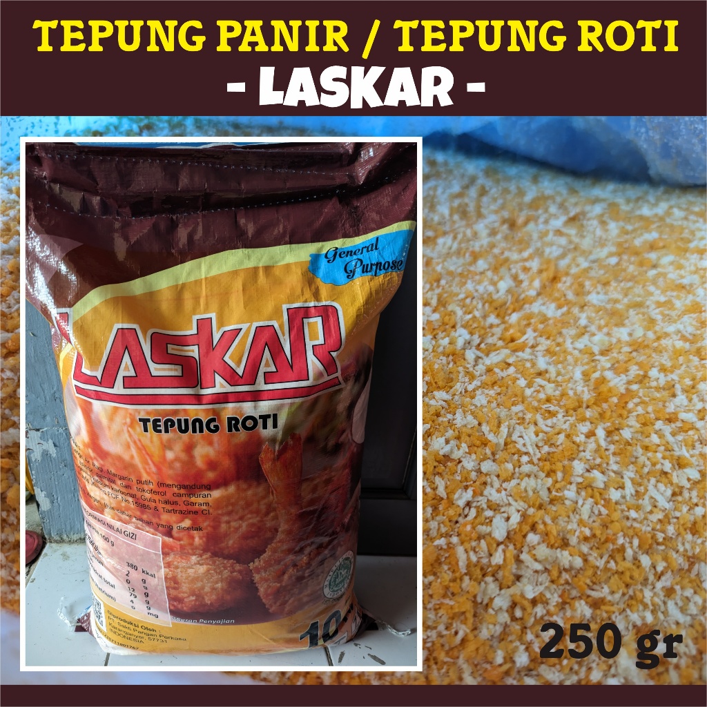 

Tepung Panir Tepung Roti Laskar Breadcumb 250gr