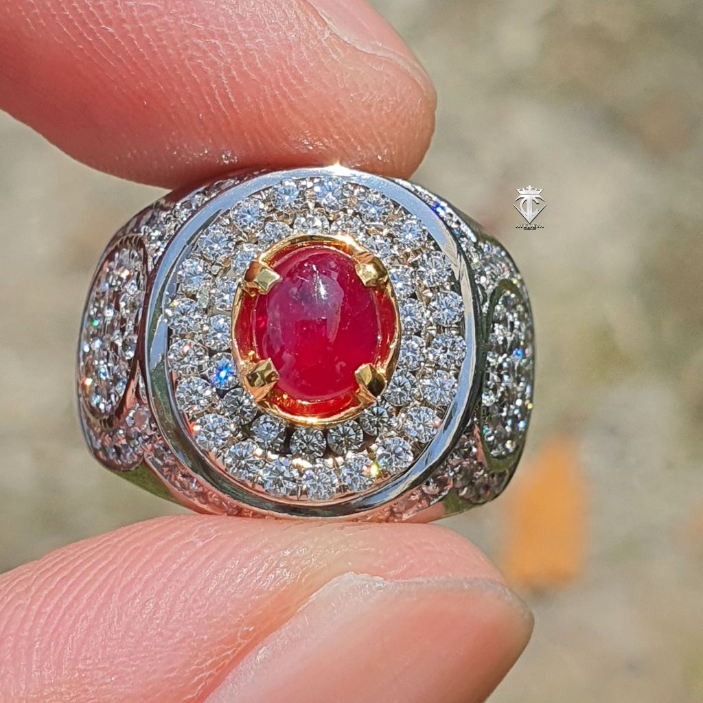 Batu Permata Natural Pigeon Blood Red Ruby Madagascar 0.86 Ct CGL Memo