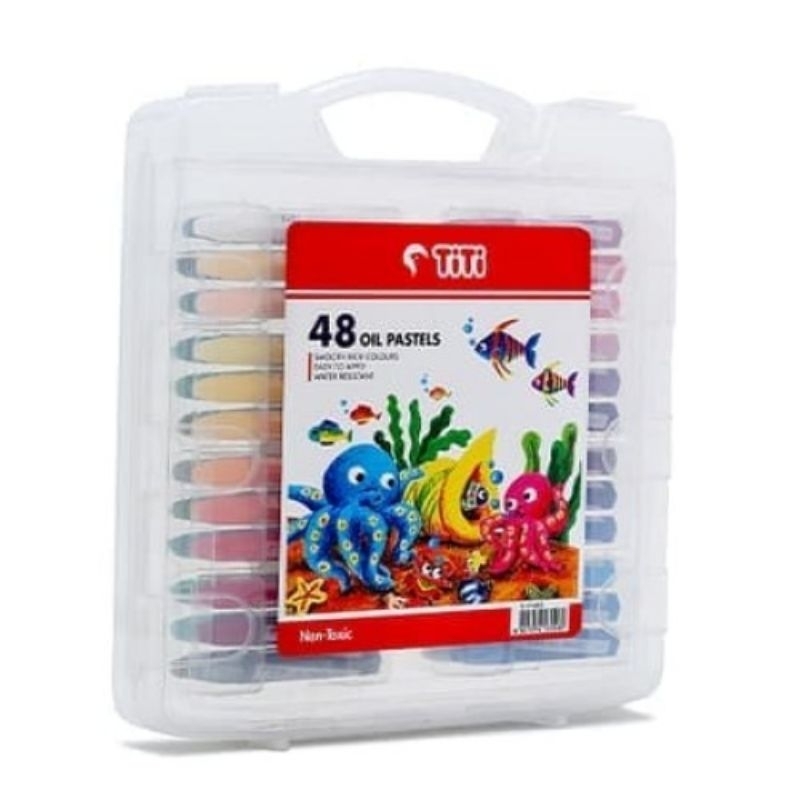 

Oil Pastels TiTi TI-P-48S / Oil Pastel Titi 48s / Krayon Minyak Titi 48 Warna / Craon Titi 48 Warna / Krayon Titi 48 Warna