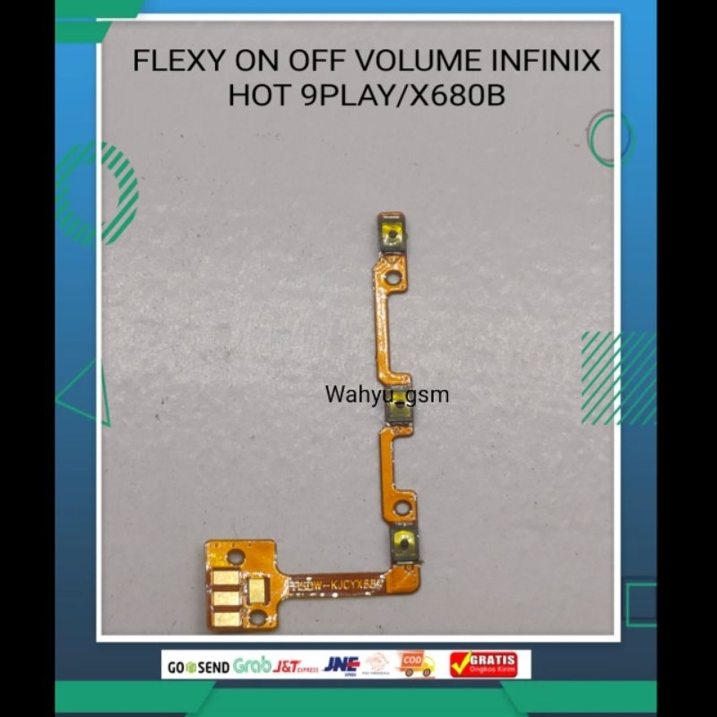 FLEXIBLE ON OFF INFINIX HOT 9 PLAY / FLEX ON OFF HOT 9 PLAY / X680B